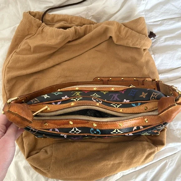 Louis Vuitton Black Multicolor Takashi Murakami shoulder bag - Picture 8 of 8